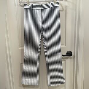 10 Crosby Derek Lam Striped ankle length flair pant